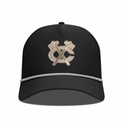 Chicago Blackhawks Levelwear Gordon Copper Insignia Vented Adjustable Hat - Black Hats