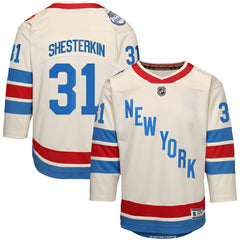 Igor Shesterkin New York Rangers Outerstuff Youth 2026 NHL Winter Classic Premier Jersey - White Jerseys