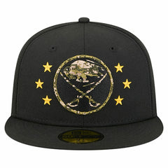 Buffalo Sabres New Era Military Appreciation Digital Camo Stars 59FIFTY Fitted Hat - Black Hats