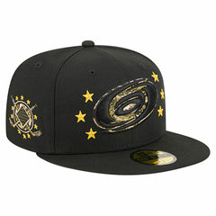 Carolina Hurricanes New Era Military Appreciation Digital Camo Stars 59FIFTY Fitted Hat - Black Hats