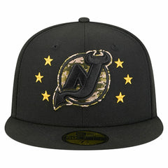 New Jersey Devils New Era Military Appreciation Digital Camo Stars 59FIFTY Fitted Hat - Black Jerseys
