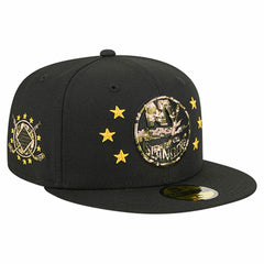 New York Islanders New Era Military Appreciation Digital Camo Stars 59FIFTY Fitted Hat - Black Hats