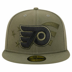 Philadelphia Flyers New Era Military Appreciation Flag 59FIFTY Fitted Hat - Olive Hats