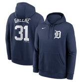 Riley Greene Detroit Tigers Player Name & Number Club Fleece Pullover Hoodie Navy