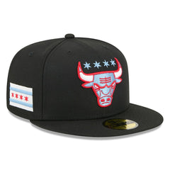 Chicago Bulls 2025/26 City Edition Alternate 59FIFTY Fitted Hat - Black sale