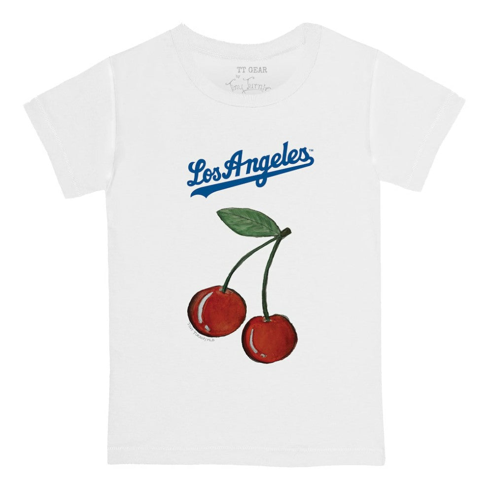 Los Angeles Dodgers Tiny Turnip Youth Cherries T-Shirt White