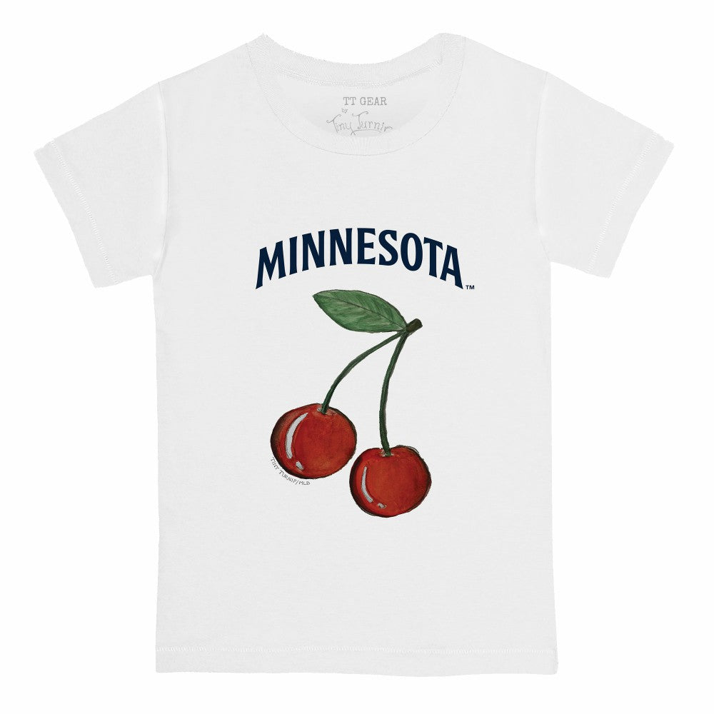 Minnesota Twins Tiny Turnip Youth Cherries T-Shirt White
