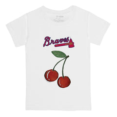 Atlanta Braves Tiny Turnip Youth Cherries T-Shirt White