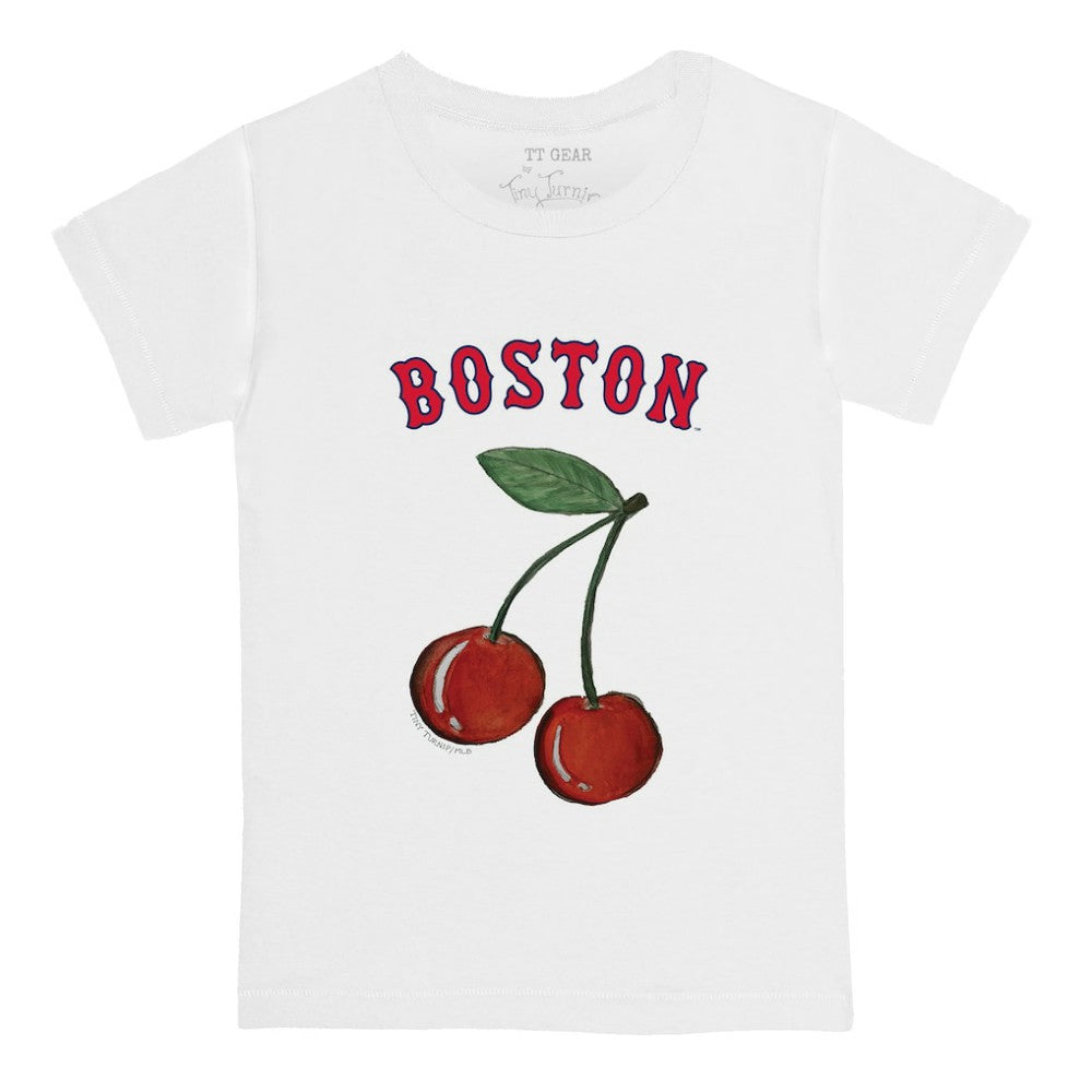 Boston Red Sox Tiny Turnip Youth Cherries T-Shirt White