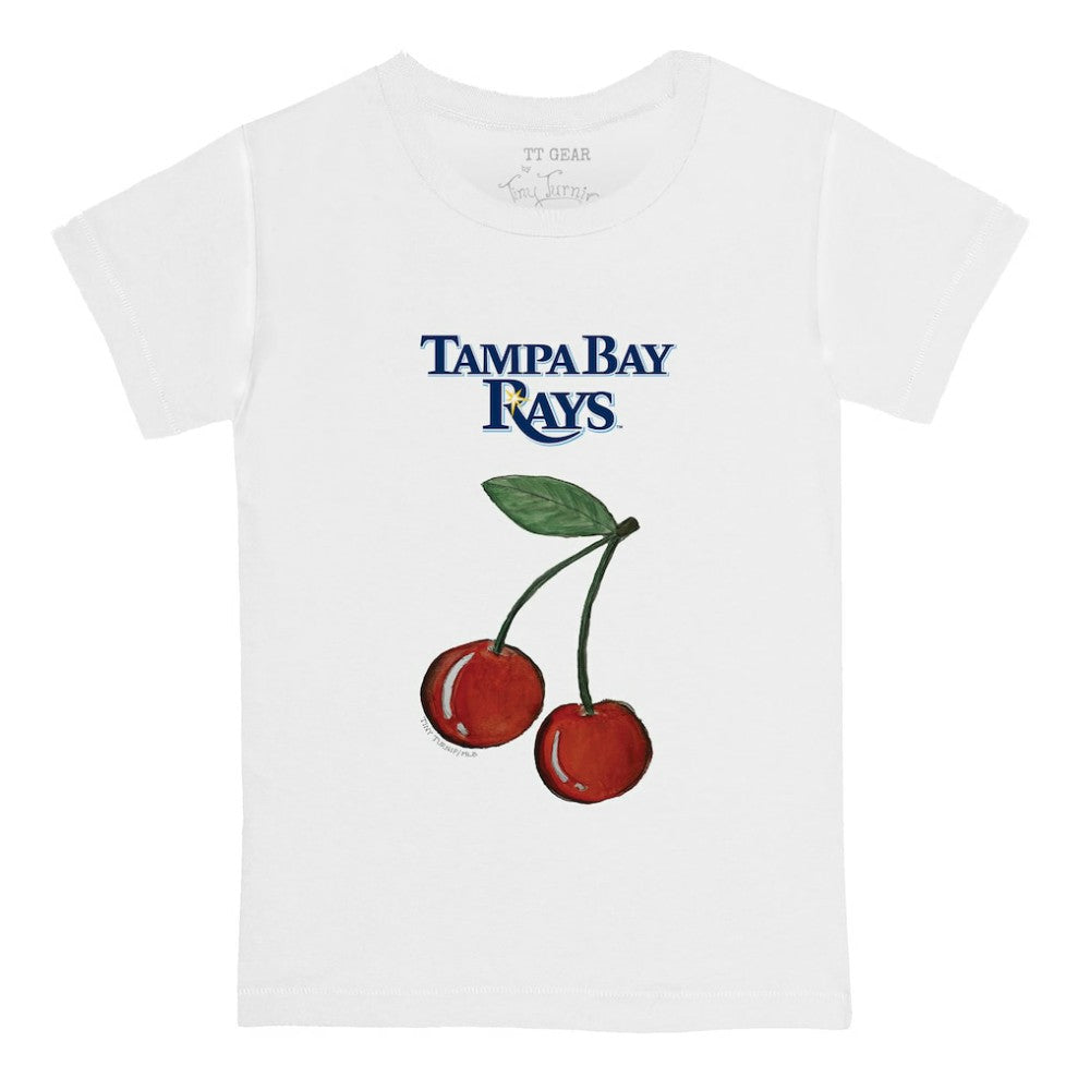 Tampa Bay Rays Tiny Turnip Youth Cherries T-Shirt White
