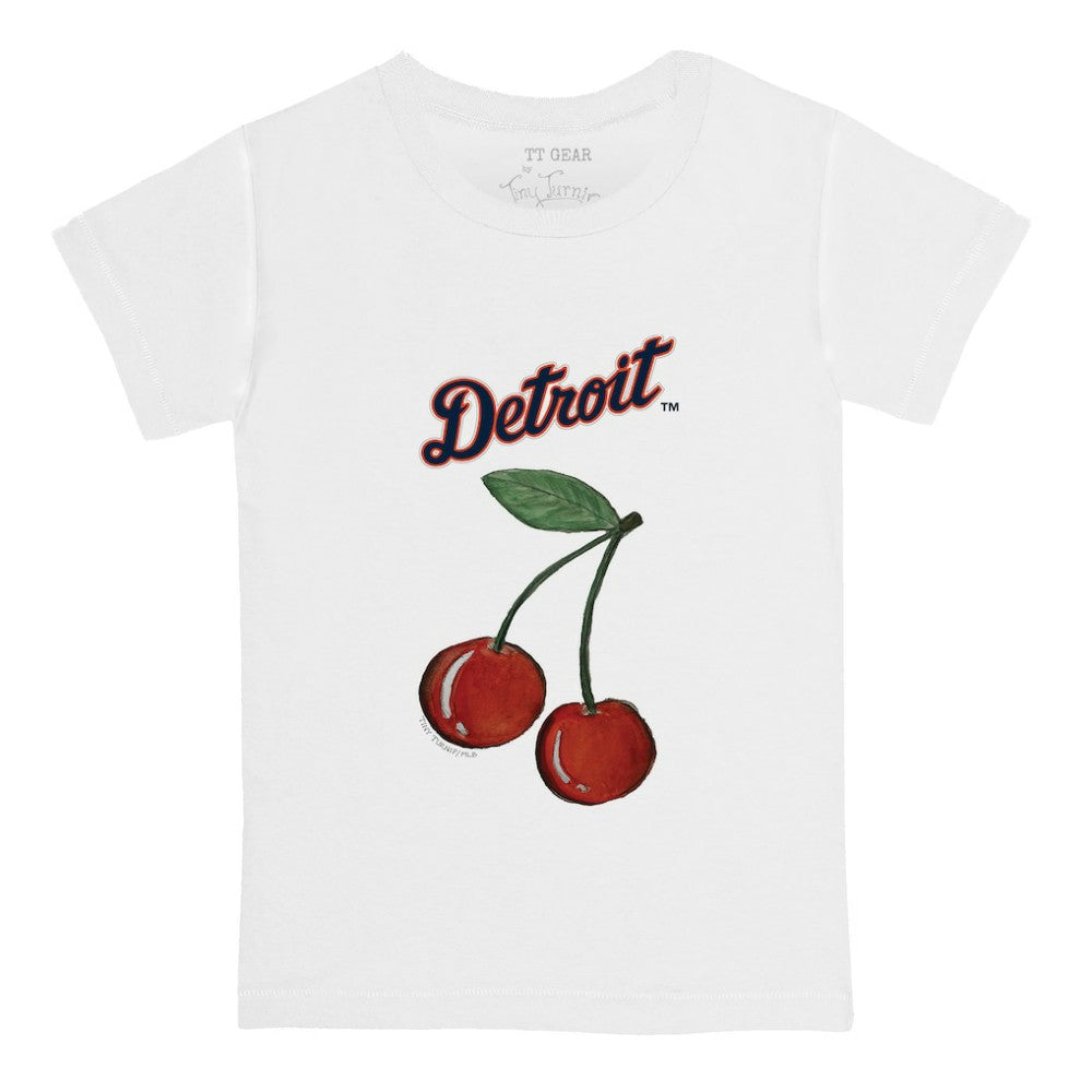 Detroit Tigers Tiny Turnip Youth Cherries T-Shirt White