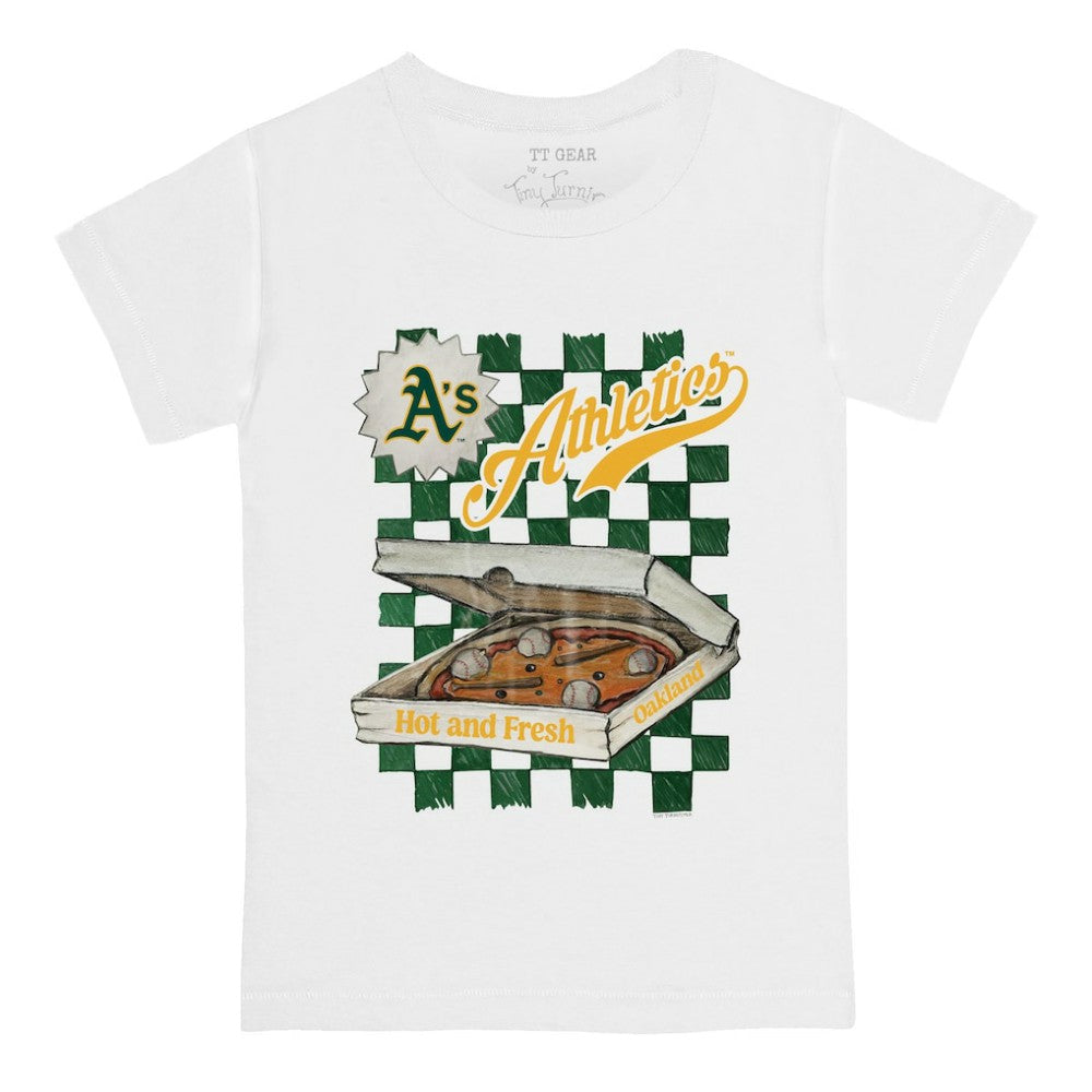 Athletics Tiny Turnip Youth Pizza T-Shirt White