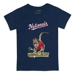 Washington Nationals Tiny Turnip Youth Velociraptor T-Shirt Navy