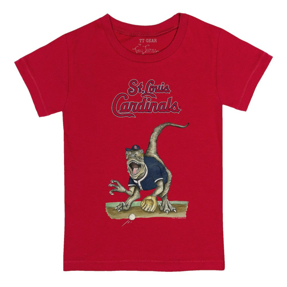 St. Louis Cardinals Tiny Turnip Youth Velociraptor T-Shirt Red