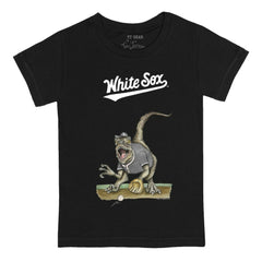 Chicago White Sox Tiny Turnip Youth Velociraptor T-Shirt Black