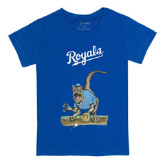 Kansas City Royals Tiny Turnip Youth Velociraptor T-Shirt Royal