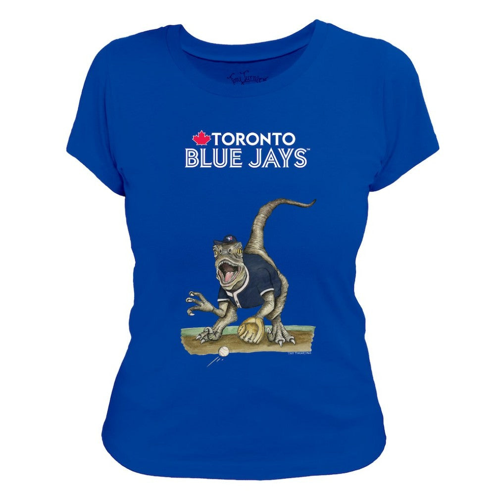 Toronto Blue Jays Tiny Turnip Women's Velociraptor T-Shirt Royal