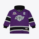 Los Angeles Kings Mitchell & Ness x Just Don Jersey Hoodie - Purple Jerseys