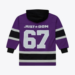 Los Angeles Kings Mitchell & Ness x Just Don Jersey Hoodie - Purple Jerseys