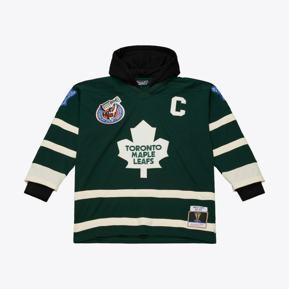 Toronto Maple Leafs Mitchell & Ness x Just Don Jersey Hoodie - Green Jerseys