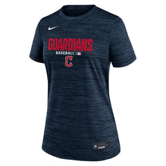 Cleveland Guardians Women's Authentic Collection Velocity Dri-FIT T-Shirt Navy