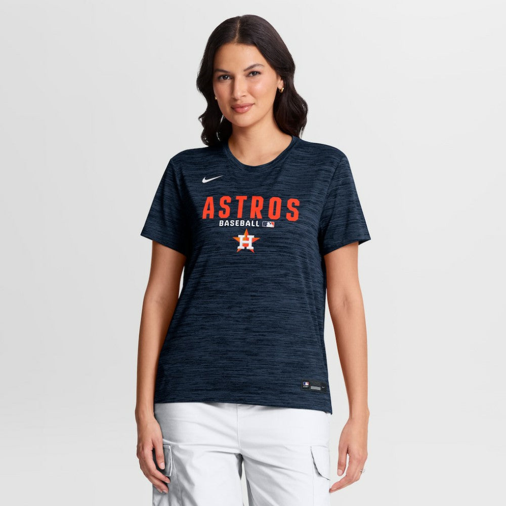 Houston Astros Women's Authentic Collection Velocity Dri-FIT T-Shirt Navy