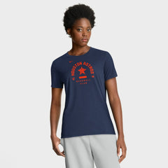 Houston Astros Women's Authentic Collection Early Work Tri-Blend Dri-FIT T-Shirt Navy