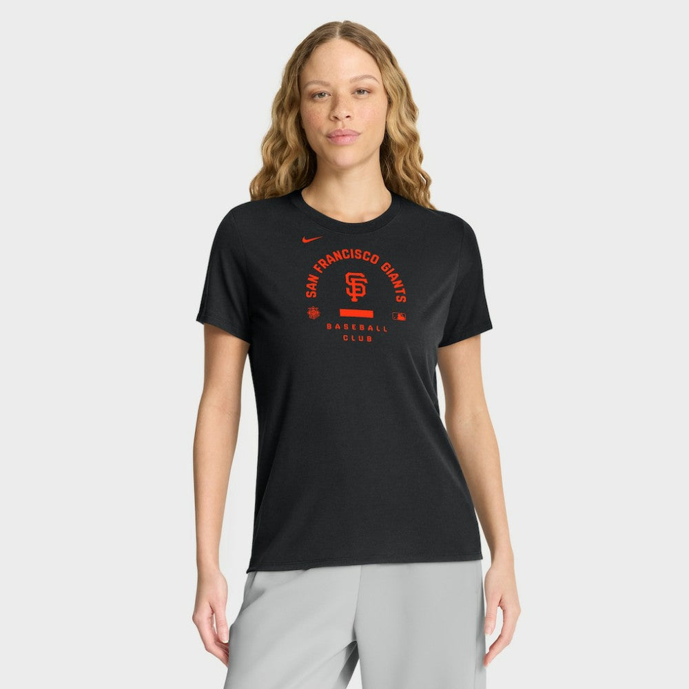 San Francisco Giants Women's Authentic Collection Early Work Tri-Blend Dri-FIT T-Shirt Black