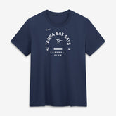 Tampa Bay Rays Women's Authentic Collection Early Work Tri-Blend Dri-FIT T-Shirt Navy