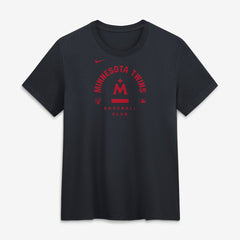 Minnesota Twins Women's Authentic Collection Early Work Tri-Blend Dri-FIT T-Shirt Navy