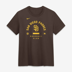 San Diego Padres Women's Authentic Collection Early Work Tri-Blend Dri-FIT T-Shirt Brown
