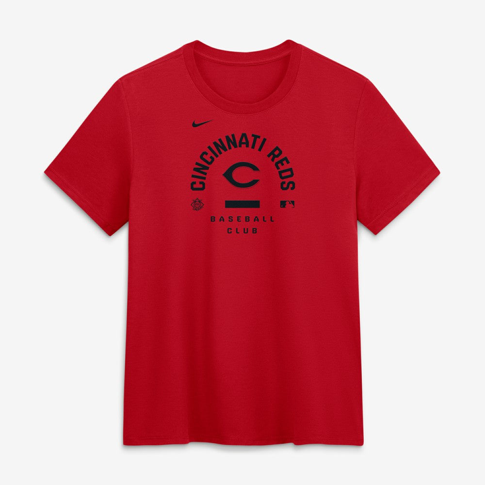 Cincinnati Reds Women's Authentic Collection Early Work Tri-Blend Dri-FIT T-Shirt Red