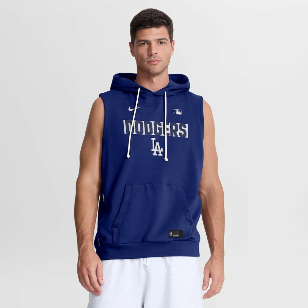 Los Angeles Dodgers Authentic Collection Standard Issue Dri-FIT Sleeveless Hoodie Royal