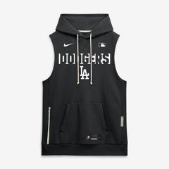 Los Angeles Dodgers Authentic Collection Standard Issue Dri-FIT Sleeveless Hoodie Black