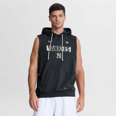 New York Yankees Authentic Collection Standard Issue Dri-FIT Sleeveless Hoodie Navy