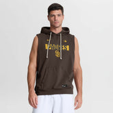 San Diego Padres Authentic Collection Standard Issue Dri-FIT Sleeveless Hoodie Brown