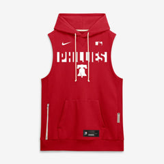 Philadelphia Phillies Authentic Collection Standard Issue Dri-FIT Sleeveless Hoodie Red