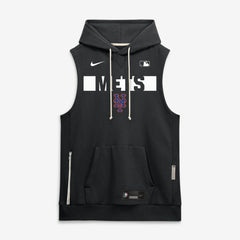 New York Mets Authentic Collection Standard Issue Dri-FIT Sleeveless Hoodie Black