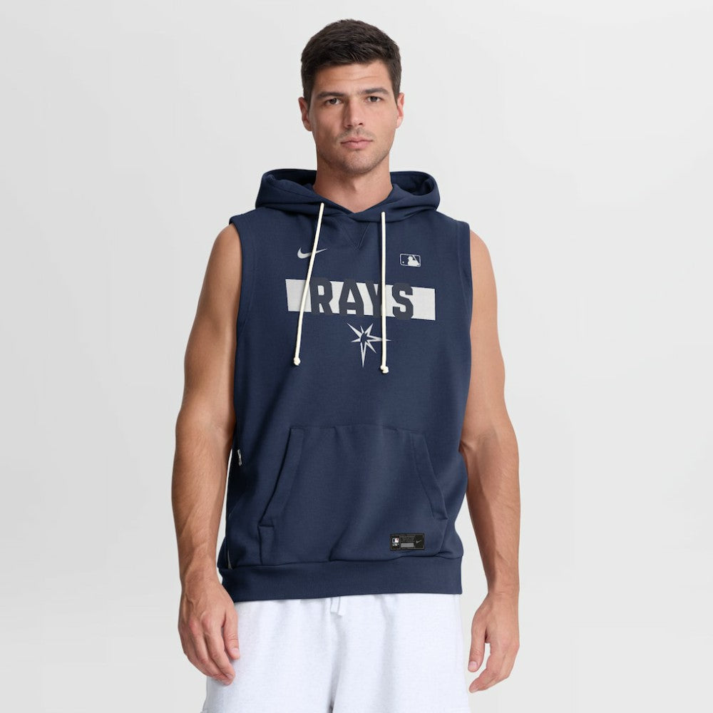 Tampa Bay Rays Authentic Collection Standard Issue Dri-FIT Sleeveless Hoodie Navy