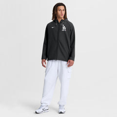 Los Angeles Dodgers Authentic Collection Raglan Therma-FIT Full-Zip Hooded Jacket Black