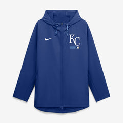 Kansas City Royals Authentic Collection Raglan Therma-FIT Full-Zip Hooded Jacket Royal