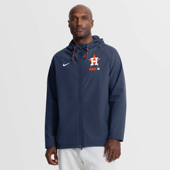 Houston Astros Authentic Collection Raglan Therma-FIT Full-Zip Hooded Jacket Navy