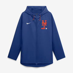 New York Mets Authentic Collection Raglan Therma-FIT Full-Zip Hooded Jacket Royal