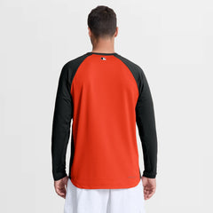 Baltimore Orioles Authentic Collection Raglan Dri-FIT Sweatshirt Orange