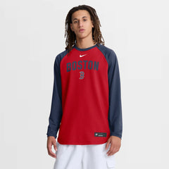 Boston Red Sox Authentic Collection Raglan Dri-FIT Sweatshirt Red