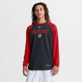 Washington Nationals Authentic Collection Raglan Dri-FIT Sweatshirt Navy