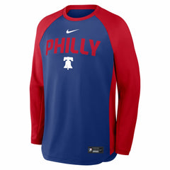 Philadelphia Phillies Authentic Collection Raglan Dri-FIT Sweatshirt Royal