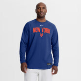 New York Mets Authentic Collection Raglan Dri-FIT Sweatshirt Royal