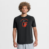 Baltimore Orioles Authentic Collection Batting Practice Pre-Game Raglan Dri-FIT Top Black