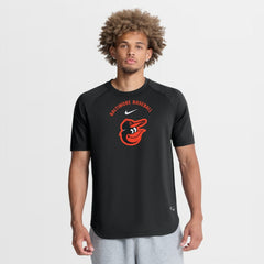 Baltimore Orioles Authentic Collection Batting Practice Pre-Game Raglan Dri-FIT Top Black